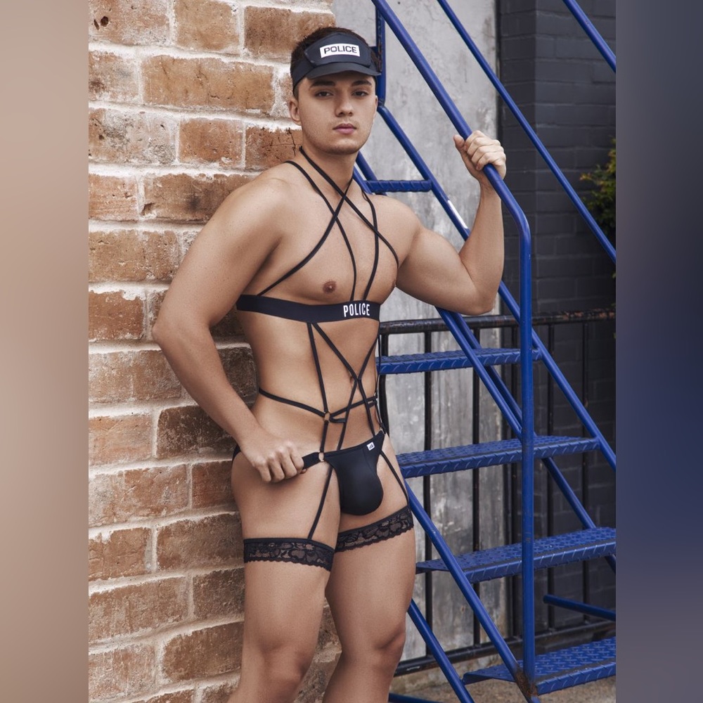 CandyMan 99569 Police Costume Outfit Color Black